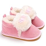 SIEGES ベビーシューズ ブーツ 赤ちゃん靴 可愛い 滑り止め 歩行練習用 出産祝い ピンク 12cm