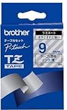 BROTHER TZテープ TZ-123 ラミネートテープ(透明地/青字) 9mm