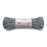 ATWOOD ROPE MFG. アトウッド・ロープ 7Strand 550Lbs パラコード 100フィート MADE IN USA (TITANIUM)パラコード 4mm 3mm 2mm 万能ロープ