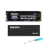 Ediloca EN855 SSD ヒートシンク付き 4TB PCIe Gen4x4 NVMe M.2 2280 PS5動作確認済み 最大読