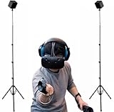 UISKOOPW 折りたたみ式VR三脚スタンド ポータブルVRベースステーションスタンドマウント SteamVRベースステーション2.0付き センサースタンドとOculus Rift Constellation(2スタンド)用 VRS001