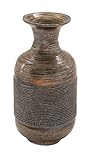 Benzara 49058 Chic Bamboo Lacquer Vase, 9' W x 19' H [並行輸入品]