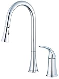 Danze D459022 Antioch Snapback Single Handle Pull Down Kitchen Faucet, Chrome [並行輸入品]