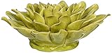IMAX 64196 Isabella Small Ceramic Wall Decor Flower, Green [並行輸入品]