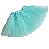 （ワボーズ）Waboats ガールズ チュチュスカート キッズ ベビー ミニスカート スパンコール Tutu 3層チュール バレエドレス 舞台 ダンス 発表会 イベント チュールスカート ライトブルー