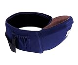 Happylifehere 抱っこひも ウエストキャリー ヒップシート ベビー 赤ちゃん 3-36ヶ月 綿 疲れにくい腰ベルト 使用簡単 ウエストポーチ 便利 出産祝い オールシーズン ダークブルー