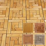 ウッドデッキパネル【Cタイプ】【ナチュラル】27枚セット