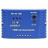 Anself ソーラー充放電コントローラー インテリジェント パネルバッテリー レギュレータ 温度補償10A / 15A / 20A 12/24V ｢3種選択可能｣