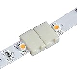 【5個セット】LEDテープライト 単色 用SMD3528(2pin) (GT-3528-C)連結コネクター 半田付け不要 テープ連結コネクタ