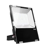 Mi.Light RGB + CCT 50W屋外防水ランドスケープ照明LEDフラッドライトAC 85-265V色の変更と2700から6500Kの色温度はワイヤレス2.4GHzのリモートコントローラで変