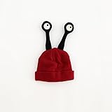 CXYP　帽子　キャップ　ベビー　子供 赤ちゃん　 キッズ　角付き　かわいい　綿　コットン　柔らかい　保温　2017　新作　写真　撮影 (レッド)