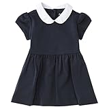 ポロ ラルフローレン ベビー 半袖 ワンピース Crepe jersey ss collar dr dresses knit フォーマル 女の子 （サイズ：3m、カラー：Avaitor navy） P