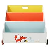 Labebe子供用絵本棚 車輪付け【収納に便利】 (キツネ)