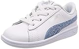 [プーマ] ベビーシューズ プーマ ビッキー グリッツ FS AC インファント ホワイト/セルリアン/プーマ シルバー(01) 15 cm