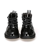 ファッションankle-highマーティンブーツレースアップシューズ( Little Kids /幼児用/ Big Kids ) カラー: ブラック