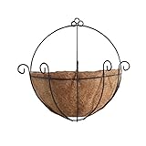 P Prettyia フラワーポット　ハンギング　フラワーバスケット　全3サイズ　屋外　半円型　インテリア　高品質　実用　 - 10インチ