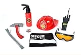 Maxx Action Firefighter Deluxe Costume Dress-Up Play Set (8-Piece) [並行輸入品]
