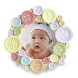 Kate Aspen Round Photo Frame, Cute as a Button by Kateaspen [並行輸入品]