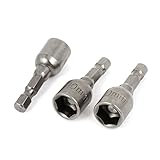 uxcell 磁気六角ソケットビット　ドリルドライバービットドリルドライバー　ドライバー　　10mm幅　3個