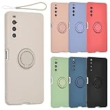 Xperia 10 IV ケース シリコン リング Xperia10IV ソフトケース カバー スマホケース 薄型 保護 耐衝撃 SO-52C SO52C SOG07 エクスペリア10IV au docomo softbank UQmobile ホワイト A799X10IVWH