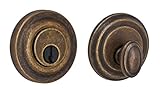 Fusion Hardware 100-A5-0-MDB Elite Collection Ketme Single Cylinder Deadbolt, Medium Bronze [並行輸入品]