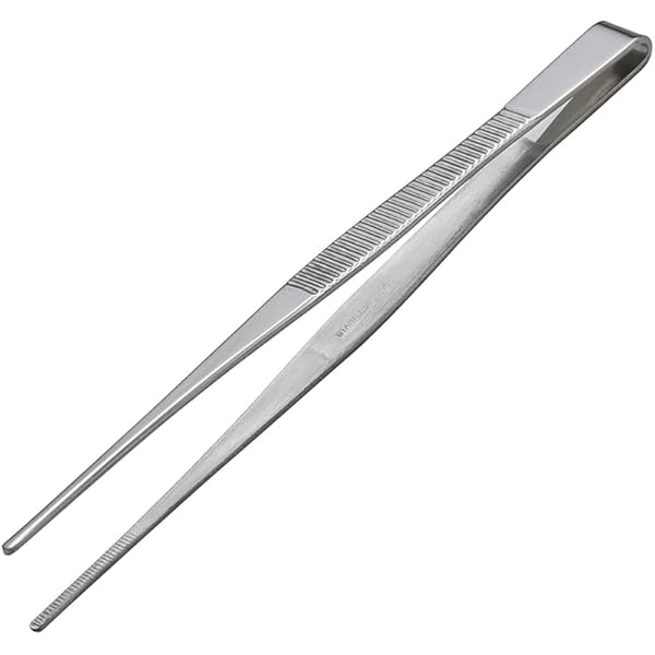 Amazon | 先細外科ピンセット 18cm 有鈎 医療用ステンレス器具