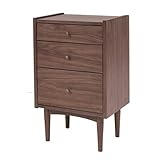SINAPP チェスト 3段 収納 引き出し 木製 スリム 40cm幅 SIK6304 ブラウン