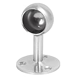 uxcell 25mm径 ステンレス鋼鋼管レバー ワードローブ レール サポート ブラケット