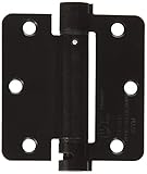Deltana DSH35R410B Single Action Steel 3 1/2-Inch x 3 1/2-Inch x 1/4-Inch Spring Hinge [並行輸入品]