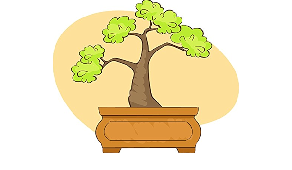 Amazon Co Jp かわいいシンプル 盆栽 木 イラスト アイコン ビニール ステッカー 2 Wide Diy 工具 ガーデン