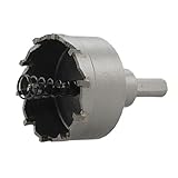 uxcell 合金の切削ホールソー　ツイストコアドリルビット　53ｍｍ切削の直径　炭化物のグリット　　219ｇ重量