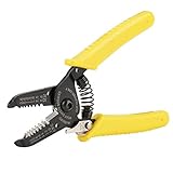ストリッパープライヤー 圧着プライヤー 多目的ケーブルワイヤクリンパー 圧着工具 カッタハンドツール 高品質 鉄製 伸縮性 耐久性