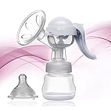 H-POWER　さく乳器 手動　安心素材を採用　乳びん(150ml)付き