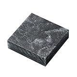 石彫 ペーパーウエイトづくり 黒滑石 70×70×20mm 約275g
