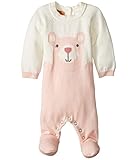 [パンプキン パッチ] Pumpkin Patch Kids ガールズ Bear Knit All-In-One (Infant) ワンピース Powder Pink 3-6 Months [並行輸入