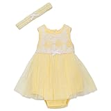 Little Me One Pieceチュチュドレスand Headband forカジュアル、イースター、特別な機会 カラー: イエロー
