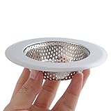 シンクストレーナー 排水口カバー シンクストッパー 排水口 ゴミ受け バスルーム 浴槽カバー 台所ストレーナー フィルター ステンレス製 11.3cm 1個