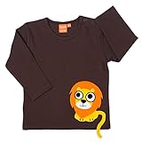 スウェーデンブランド　LIP FISH (リップ　フィッシュ）長袖Tシャツ　ライオン（ブラウン）