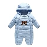 Zhuhaitf 子供服 Newborn Baby Infant Boy Girl Warm Romper Hooded Jumpsuit Bodysuit Outfits Clothes 4441#