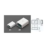 エスコ EA947JA-21 28x38x13mm メタルモール用連結(ホワイト) ESCO