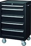 ダイシン工業 ツールキャビネット 工具収納 ツールケースワゴン スチール製 5段 TWZ-925B
