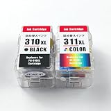 BC-310 BC-311 詰め替えインク キヤノン用 BC-310XLBK(顔料ブラック)+BC-311XLC(染料3色カラー） 大容量 補充用 対応機種：PIXUS MP493 MX420 MP280 MX350 MP490 MP480 MP270 iP2700