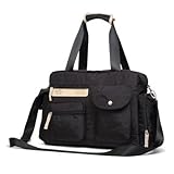 マザーズバッグ 大容量 おしゃれ 便利 赤ちゃん 斜めがけ【Rush.Cオリジナルハンカチセット】144 (ブラック)