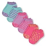 THE CHILDREN'S PLACE(ザ・チルドレンズプレイス) ネオンソリッド&スペースダイスーパーソフトアンクルソックス6パック 小物くつ下・タイツ 6～12ヶ月【並行輸入】