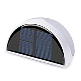 QPAU Waterproof 6LED Solar Light, White [並行輸入品]