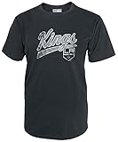NHL Los Angeles KingsメンズNationalホッケーリーグ半袖Tシャツ、チャコール、Xラージ