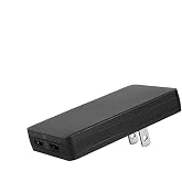 オウルテック スリム AC 充電器 薄さ14mm PD65W GaN採用 USB Type-C×2 iPhone スマートフォン タブレット ノートPC PSE認証 ブラック OEC-APD65C2G-BK