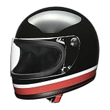 リード工業(LEAD) バイクヘルメット フルフェイス Klein クライン ブラック×レッド Sサイズ (55-56cm未満) 着脱式内装 ワンタッチバックル 全排気量対応