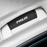 プリウス 適用 車 ルーフハンドル 保護 カバー ベルクロ式 室内ドアハンドル プロテクター 防汚 滑り止め 傷防止 プリウス PRIUS 60系 50系 40系 30系 20系対応 車用 ハンドル カバー アシストグリップ 通気性 快適な感触 PUレザー製 取り付け簡単 2点セット (ブラック, プリウス 適用)