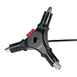 KKmoon ハンドヘルド 同軸ケーブルワイヤストリッパー Fコネクタ RG6 RG59用 外皮剥き工具 Fヘッドストリップツール